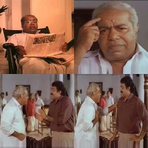 Mohanlal Thilakan News Reading Meme Manichithrathazhu Movie Plain Memes